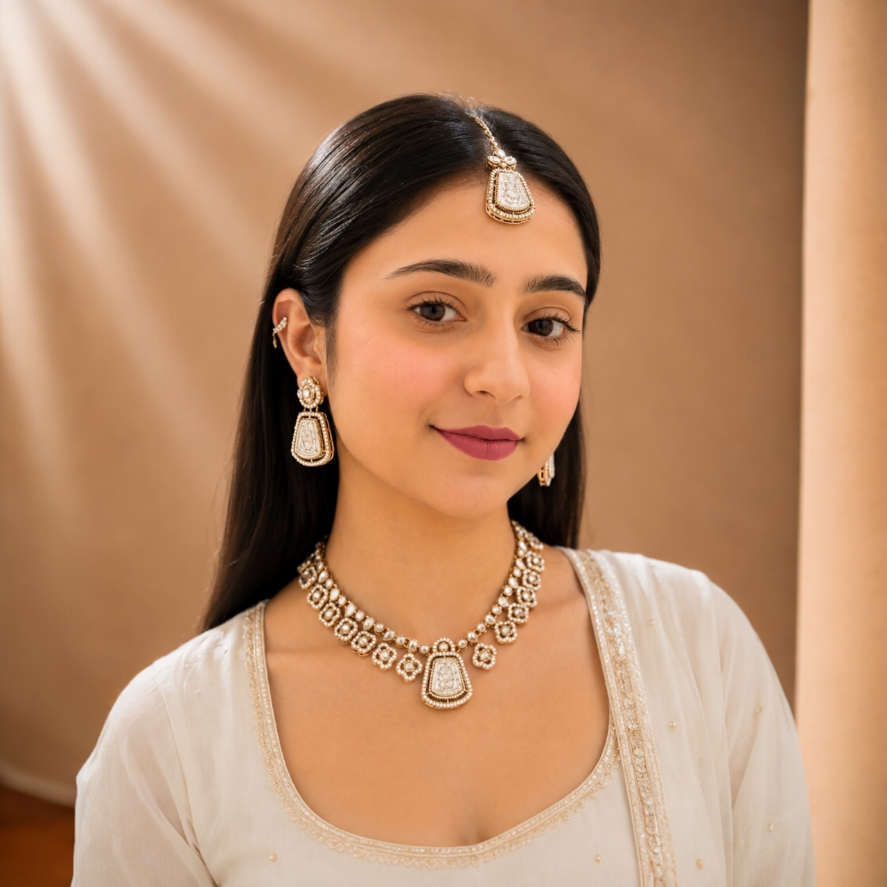 Mahi Moissanite Choker-White