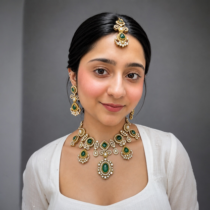 Preeti Sabya Necklace-Green