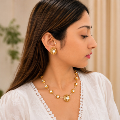 Sita Moissanite Necklace-White