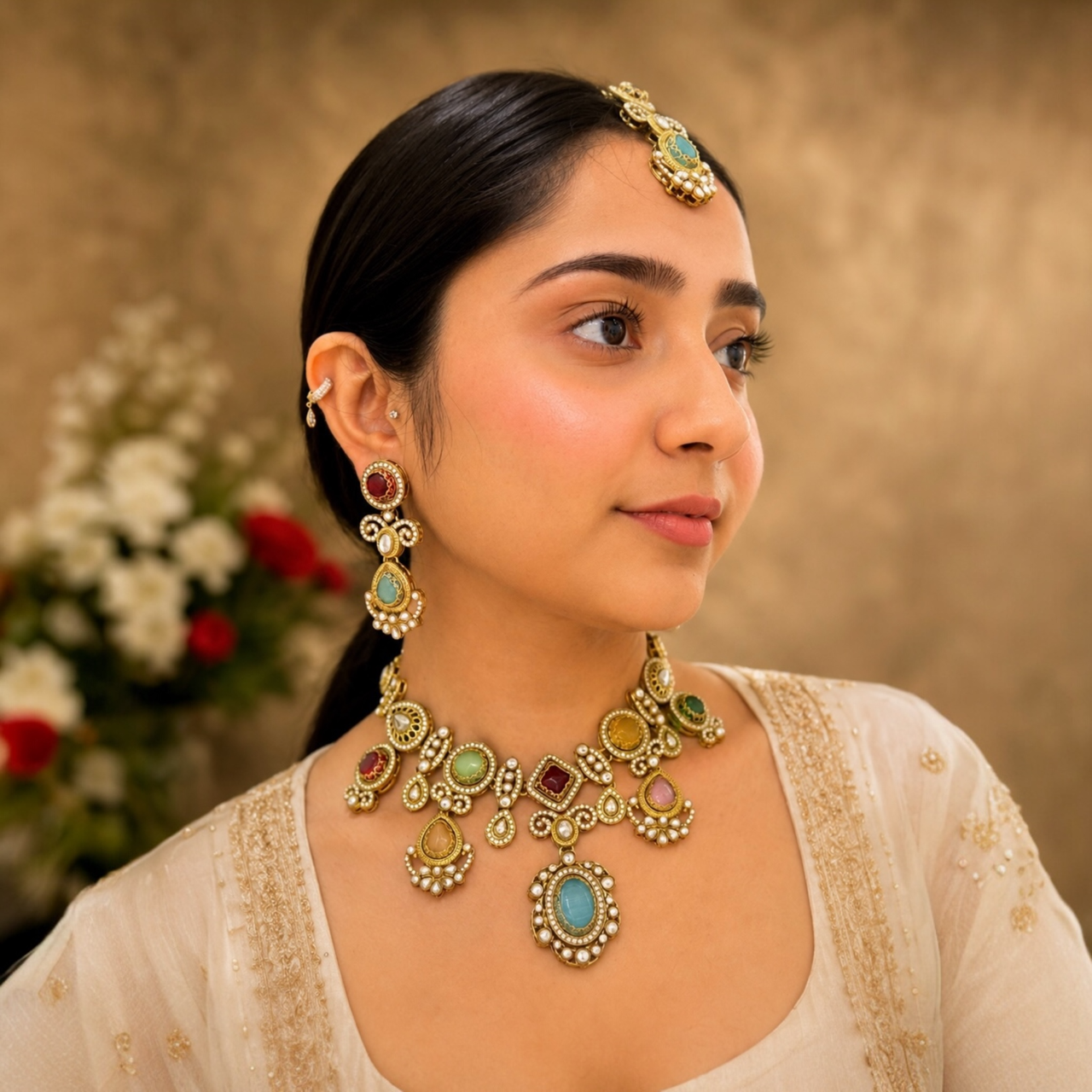 Preeti Sabya Necklace - Multicolor