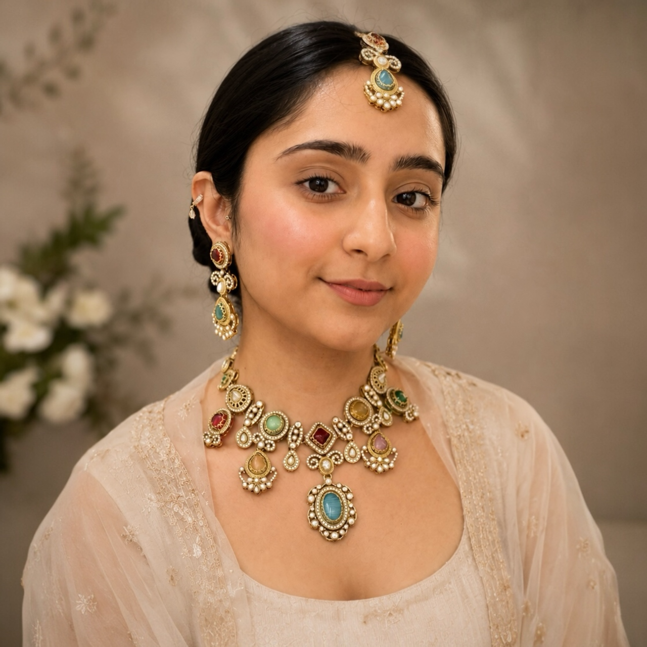 Preeti Sabya Necklace - Multicolor