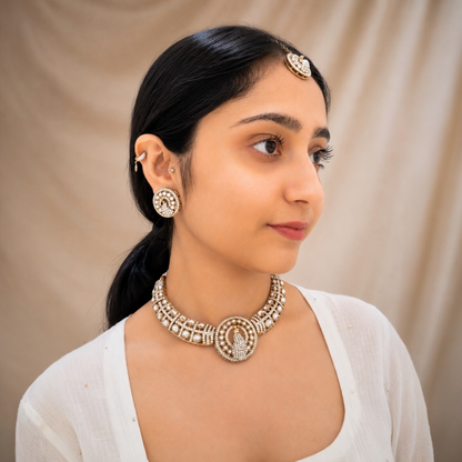 Nisha Peacock Hasli - White