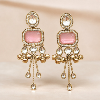 Alia Earrings - Pink