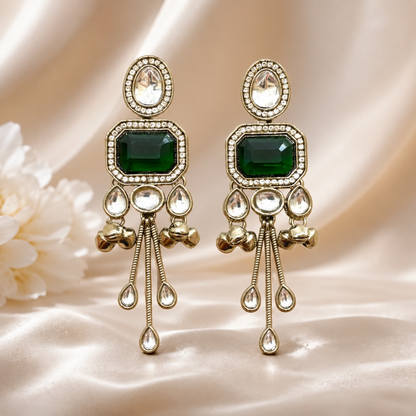 Alia Earrings - Green