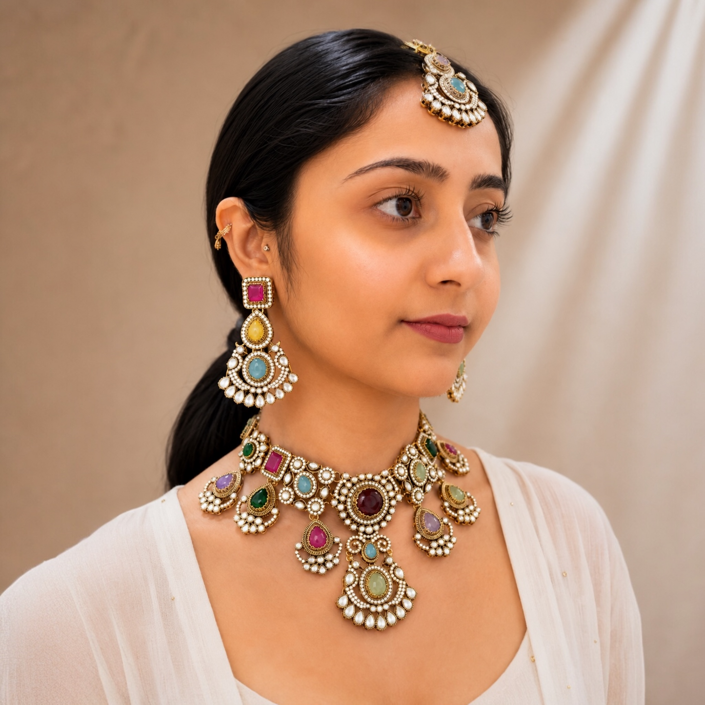 Nihira Sabya Necklace - Multi