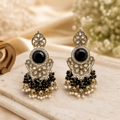 Sidya Earrings - Black
