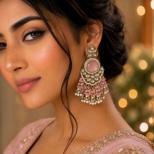 Sidya Earrings - Pink