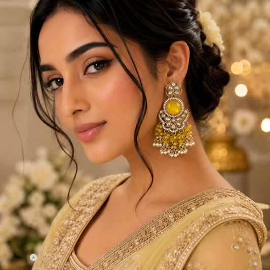 Sidya Earrings - Yellow