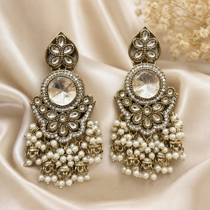 Sidya Earrings - White