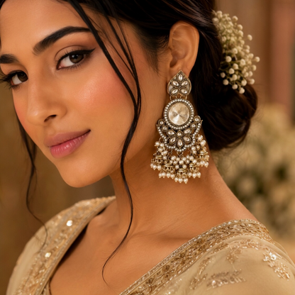 Sidya Earrings - White