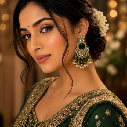 Sidya Earrings - Green