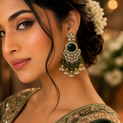 Sidya Earrings - Green