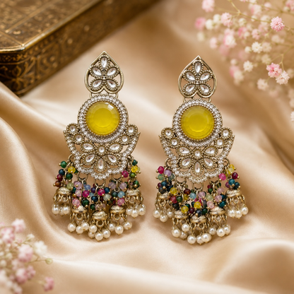 Sidya Earrings - Yellow Multi