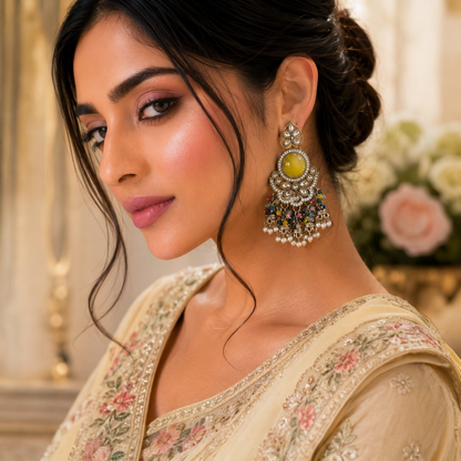Sidya Earrings - Yellow Multi