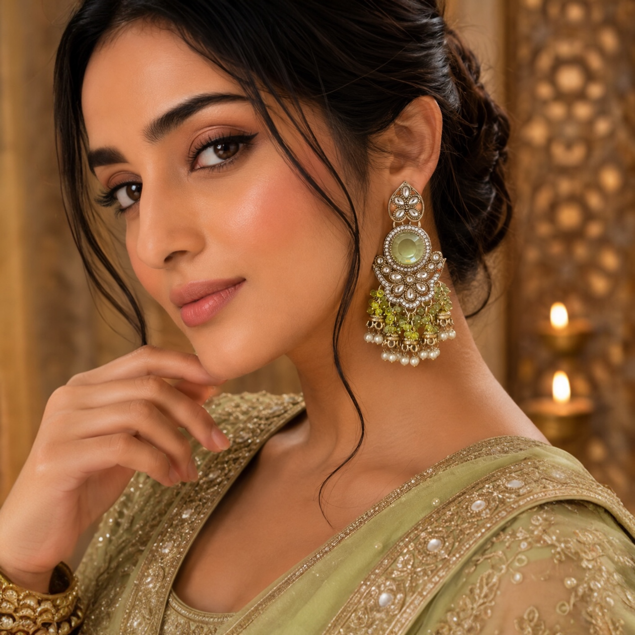 Sidya Earrings - Pista