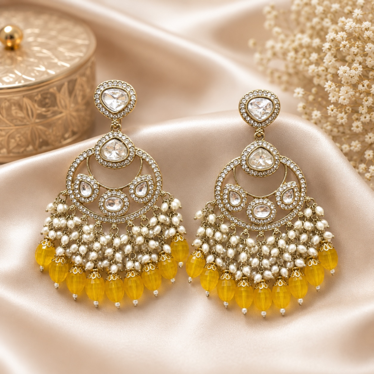 Tripti Chandbali - Yellow