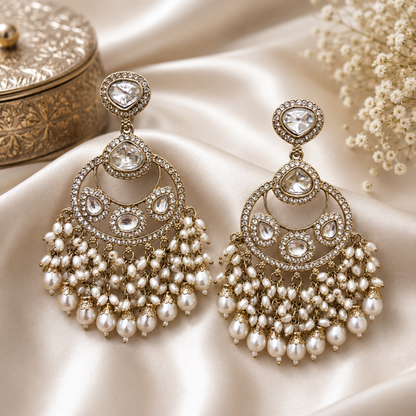 Tripti Chandbali - White