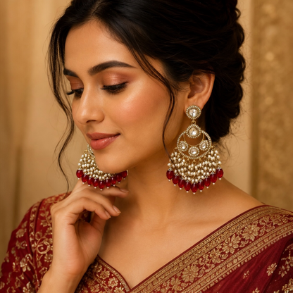 Tripti Chandbali - Red