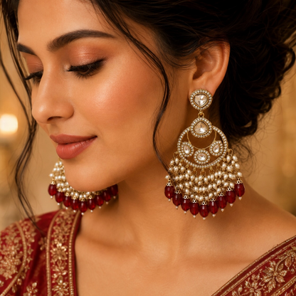 Tripti Chandbali - Red
