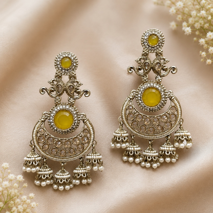 Ritika Earrings - Yellow