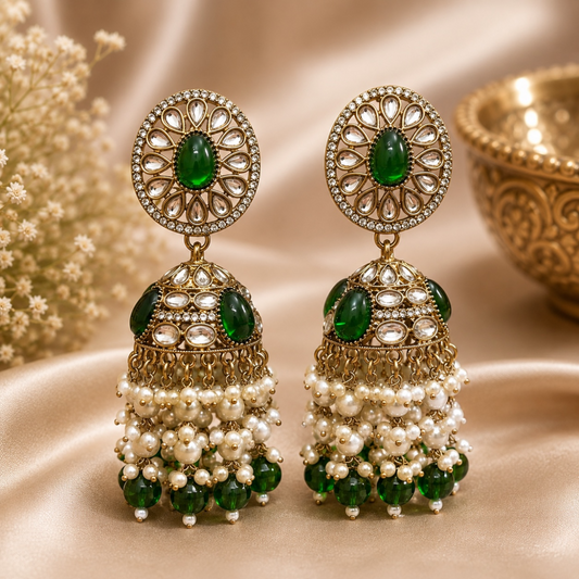 Saba Jhumki - Green