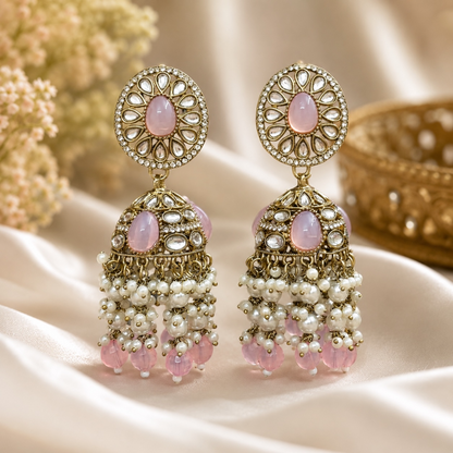 Saba Jhumki - Baby Pink
