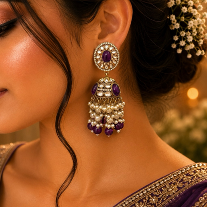 Saba Jhumki - Purple