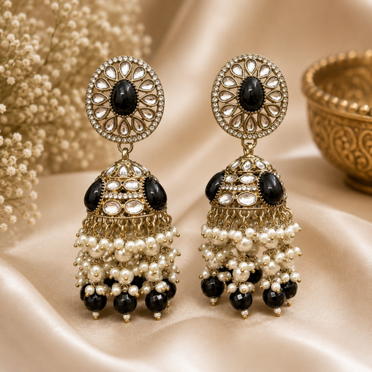 Saba Jhumki - Black