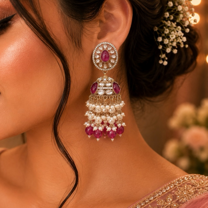 Saba Jhumki - Fuschia