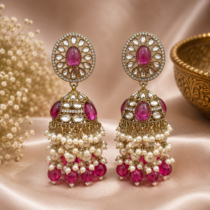 Saba Jhumki - Fuschia