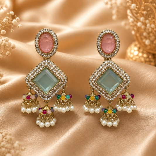 Navya Earrings - Multi