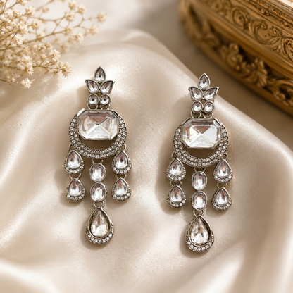 Prajakta Earrings - White