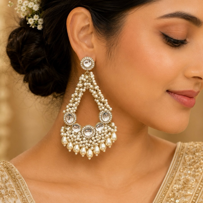 Saryu Earrings - White
