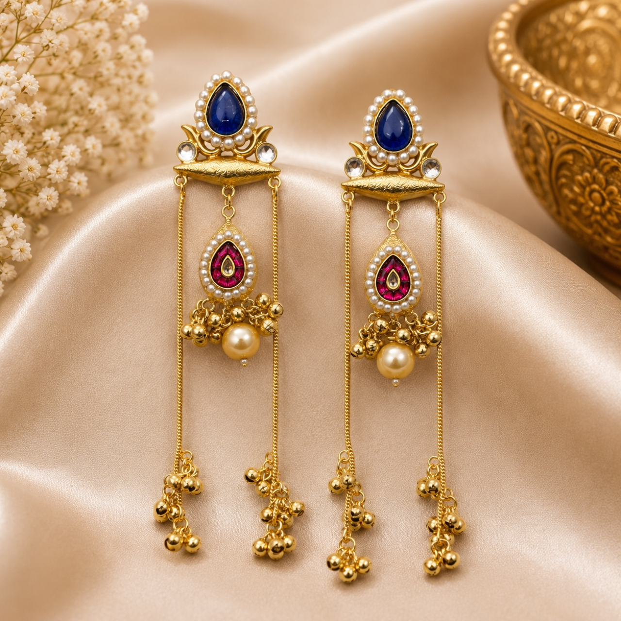 Ana Earrings - Blue