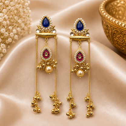 Ana Earrings - Blue