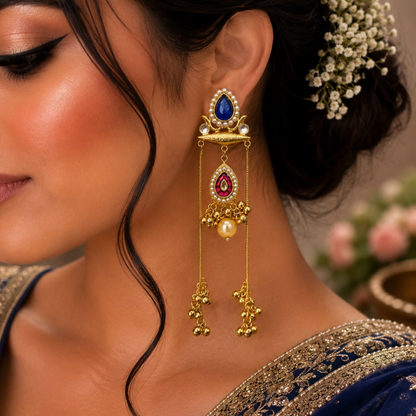 Ana Earrings - Blue