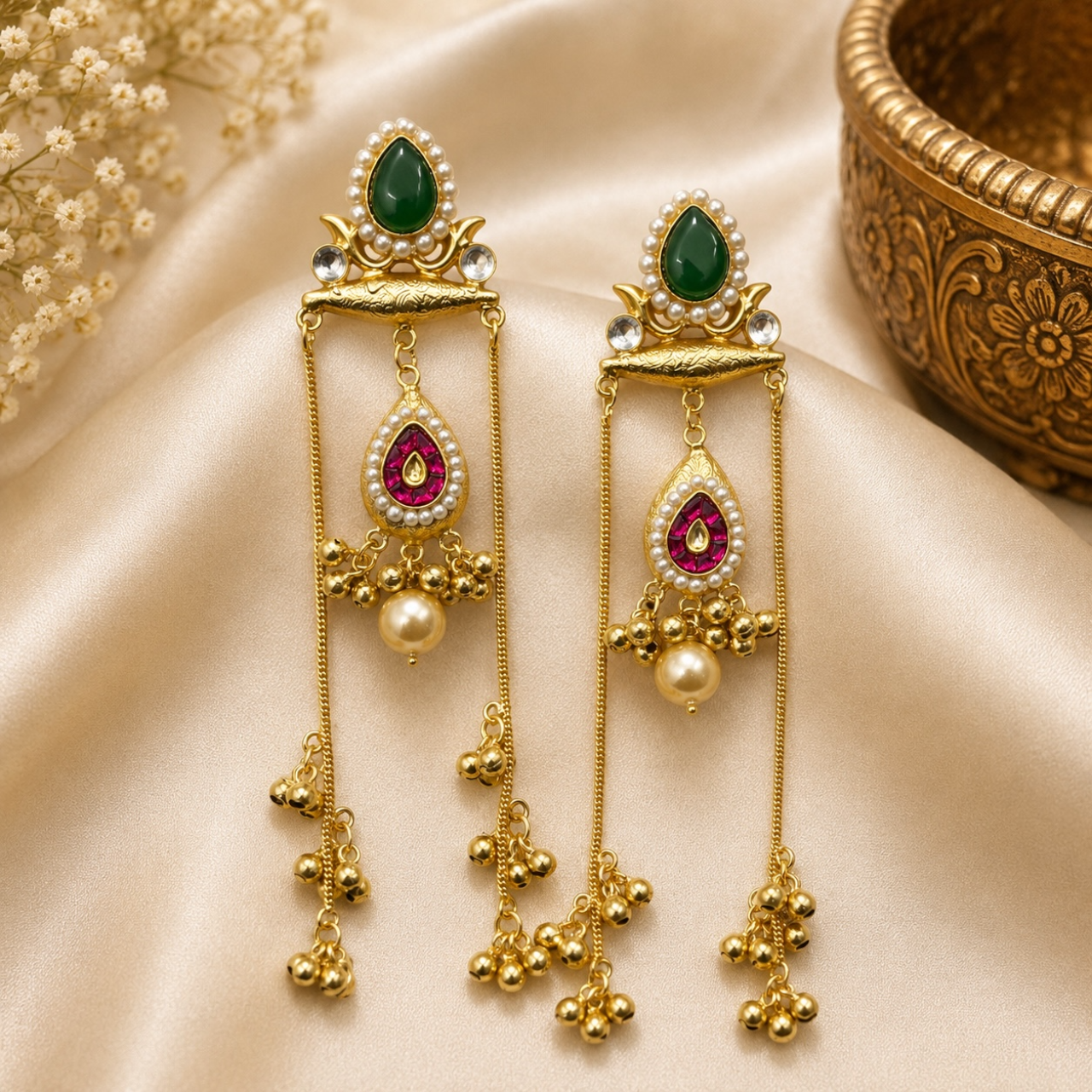 Ana Earrings - Green