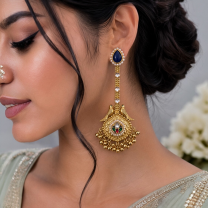 Vanshika Earrings - Blue