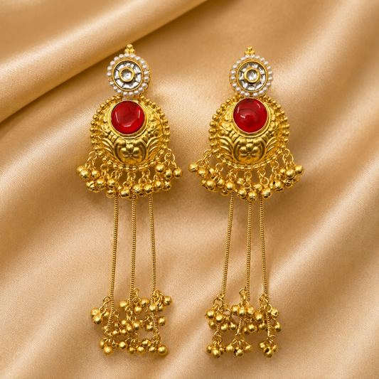 Saira Earrings - Orange