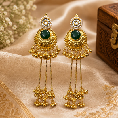Saira Earrings - Green