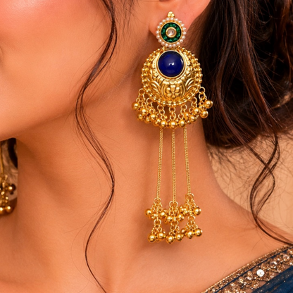 Saira Earrings - Blue