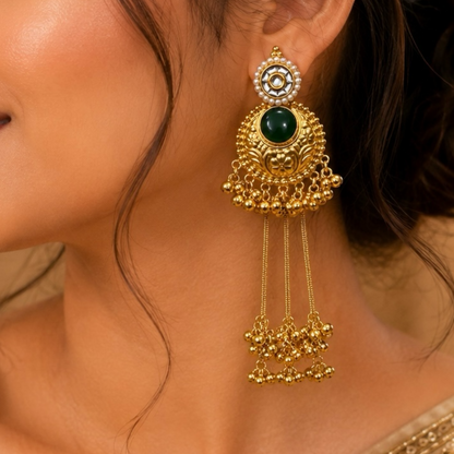 Saira Earrings - Green