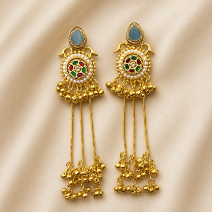 Lily Earrings - Blue