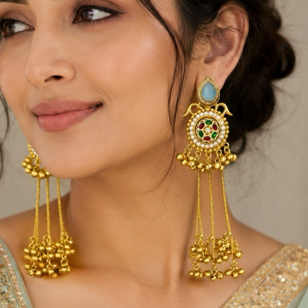 Lily Earrings - Blue