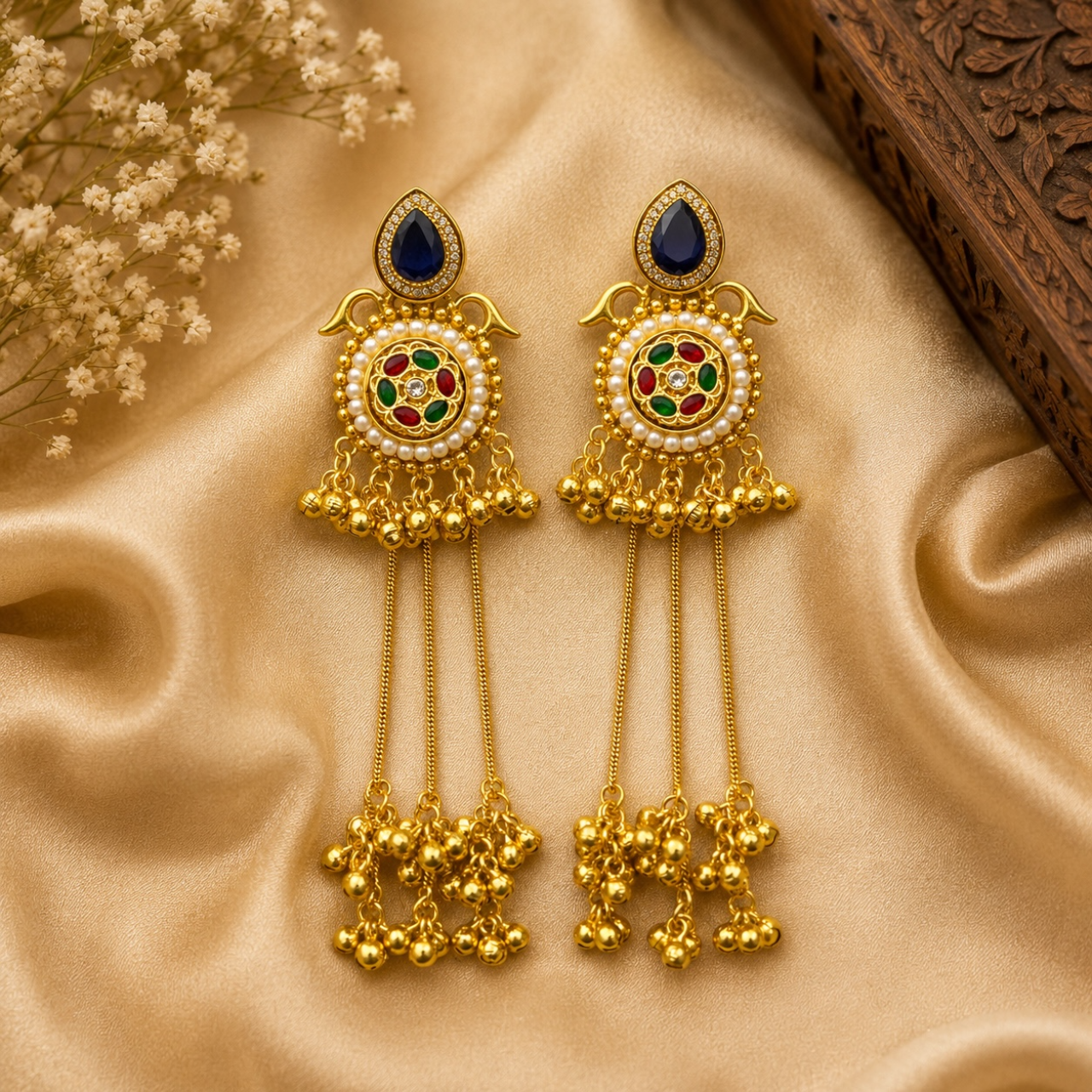 Lily Earrings - Blue