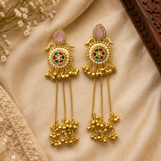 Lily Earrings - Pink