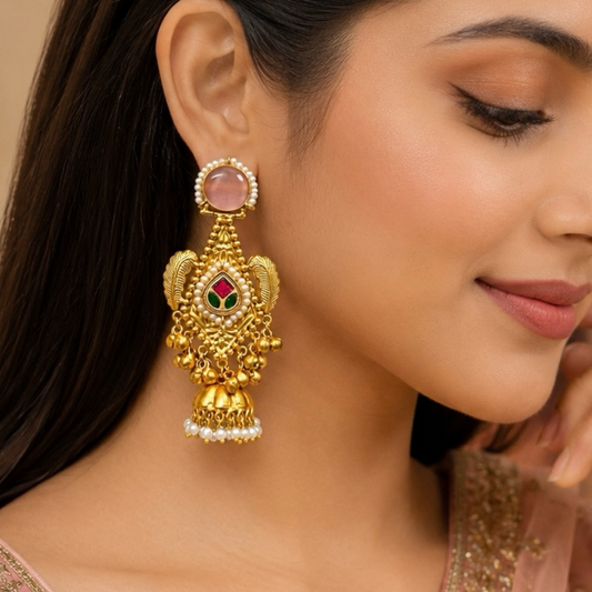 Bella Earrings - Pink