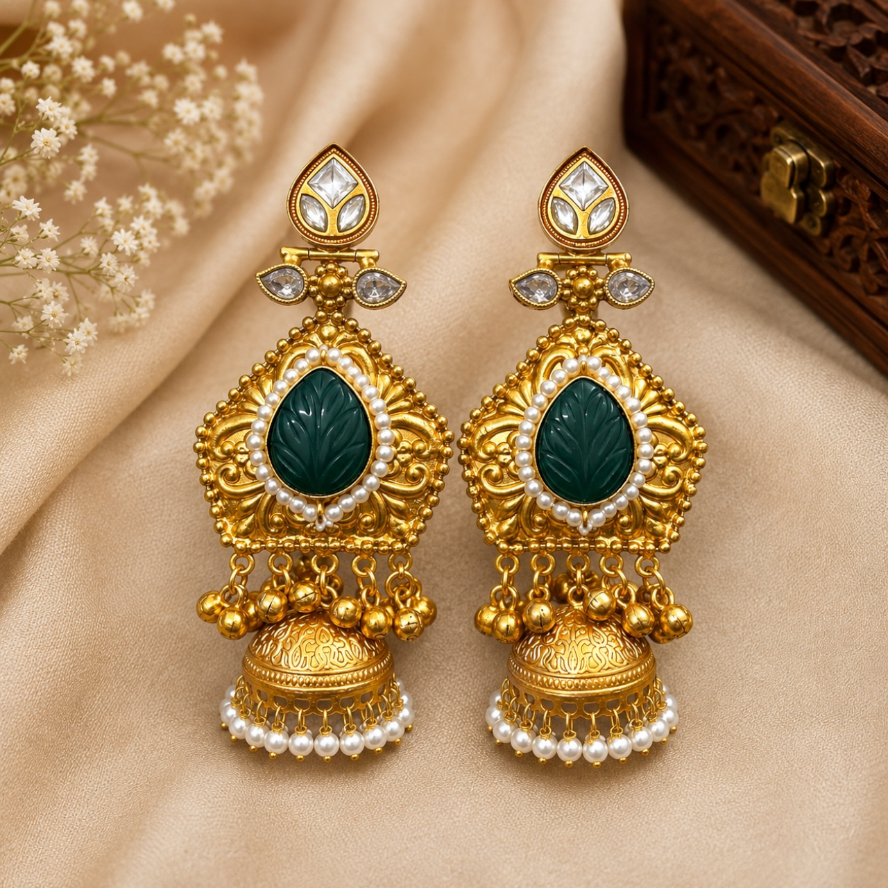 Tamana Earrings - Green