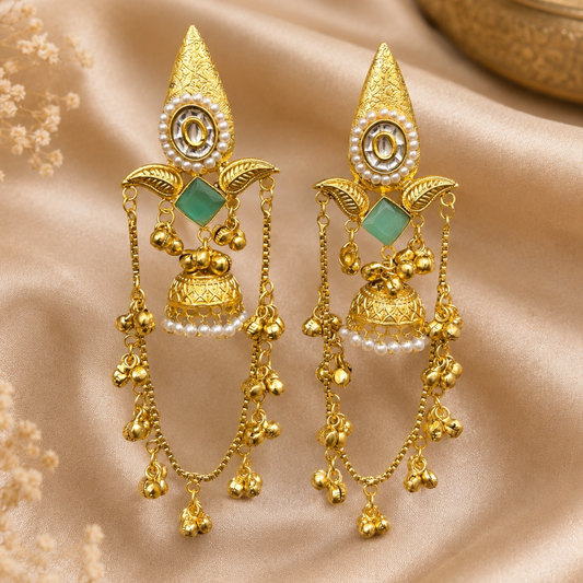 Yashna Earrings - Mint