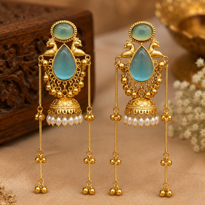 Swati Earrings - Sky